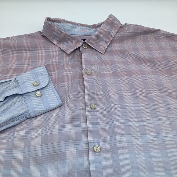 Tommy Bahama Mens Long Sleeve Button Up Cotton Silk‎ Blend Shirt Size XL - Picture 1 of 6